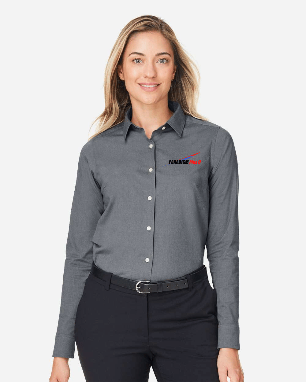 Women's Crownlux Performance® Spencer Poplin Dress Shirt - Devon & Jones DG505W