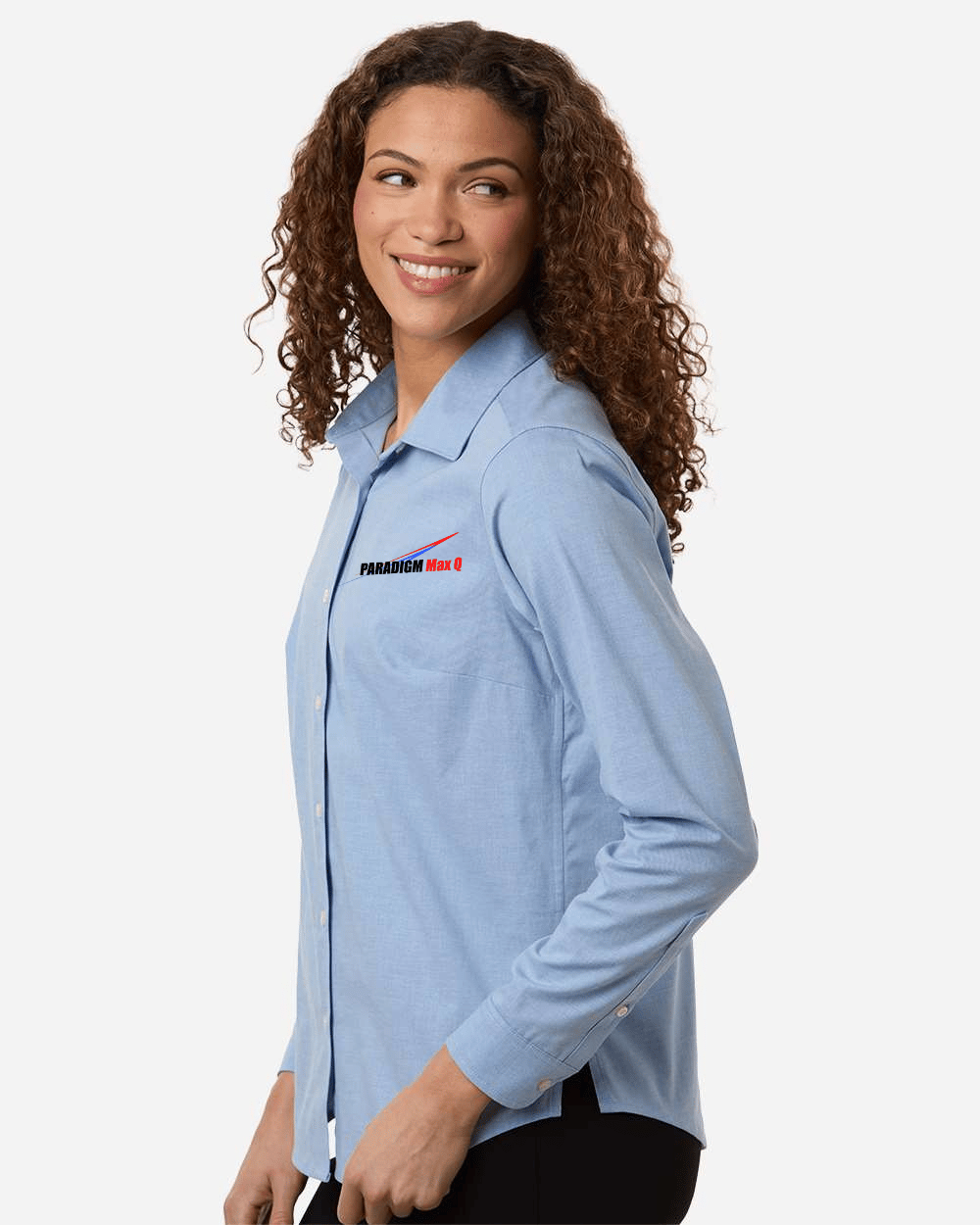 Women's Crownlux Performance® Spencer Poplin Dress Shirt - Devon & Jones DG505W