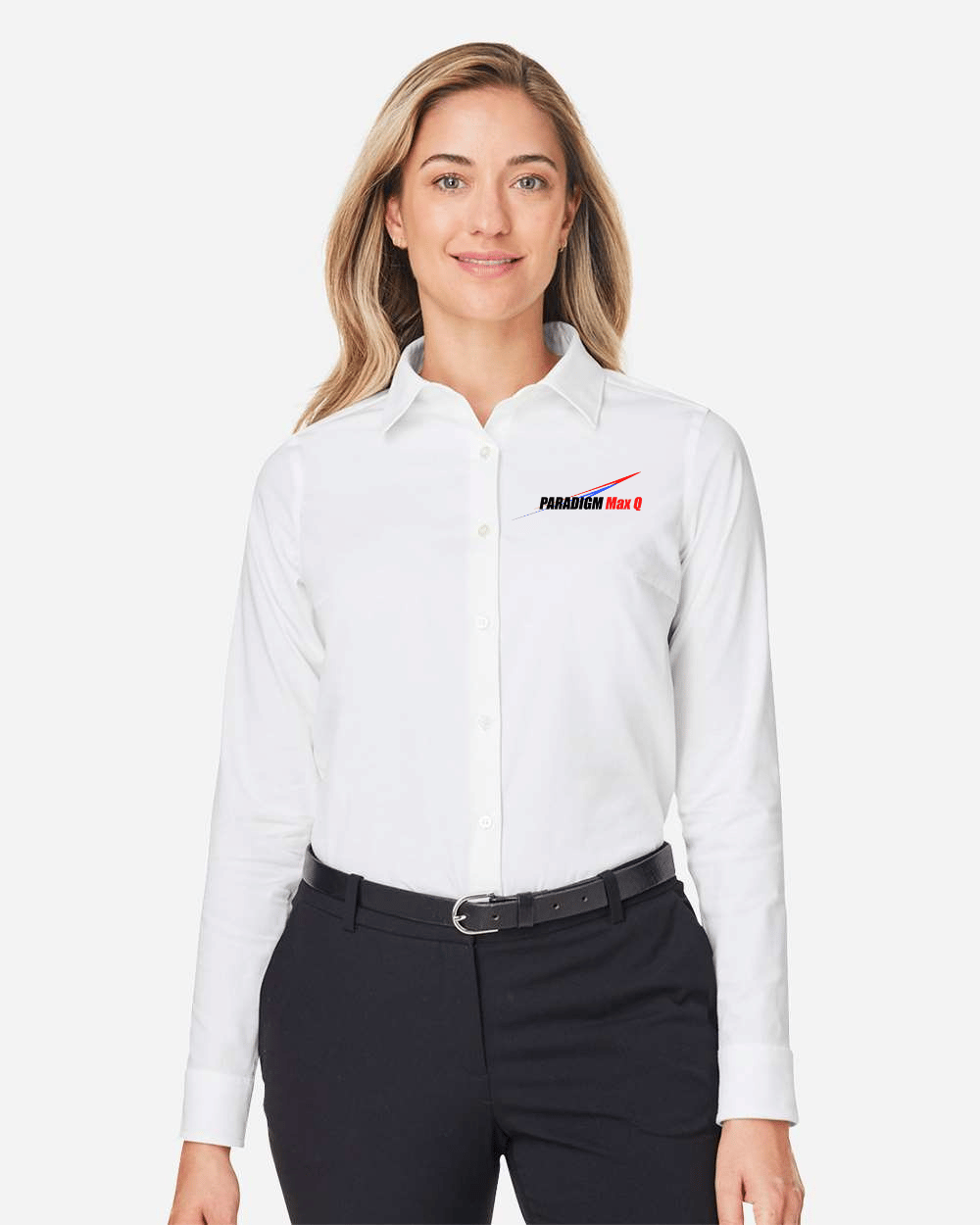 Women's Crownlux Performance® Spencer Poplin Dress Shirt - Devon & Jones DG505W