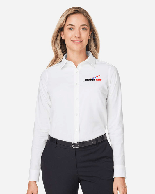 Women's Crownlux Performance® Spencer Poplin Dress Shirt - Devon & Jones DG505W