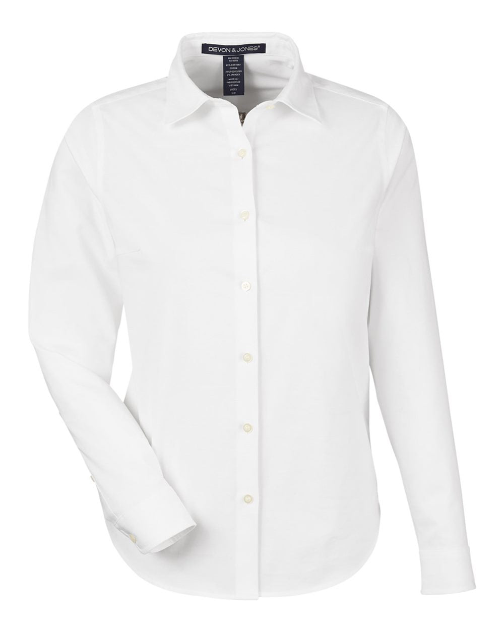 Women's Crownlux Performance® Spencer Poplin Dress Shirt - Devon & Jones DG505W