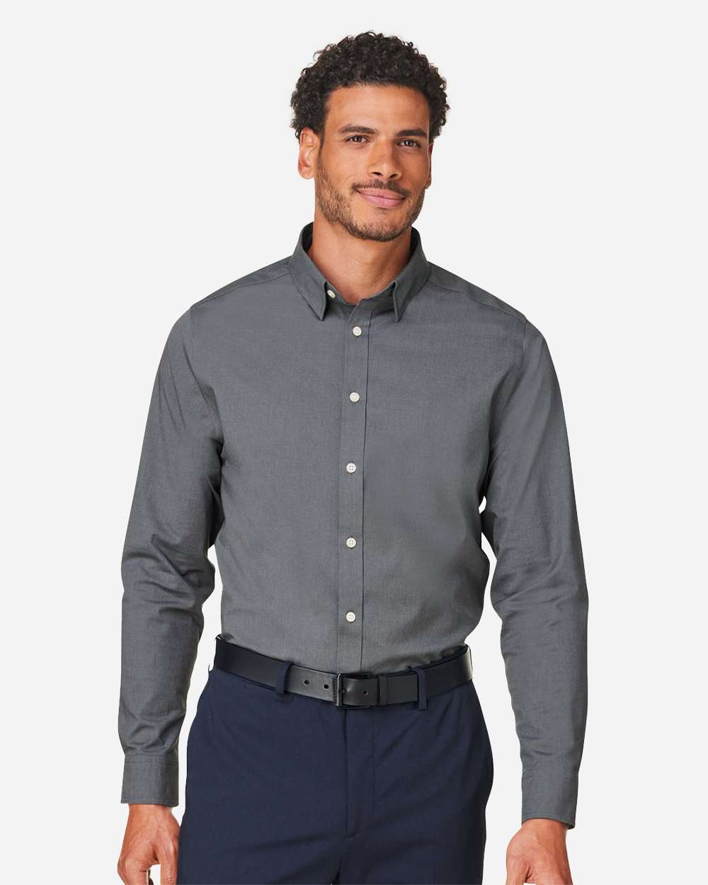 Men's Devon & Jones CrownLux Performance Spencer Poplin Dress Shirt -DG505