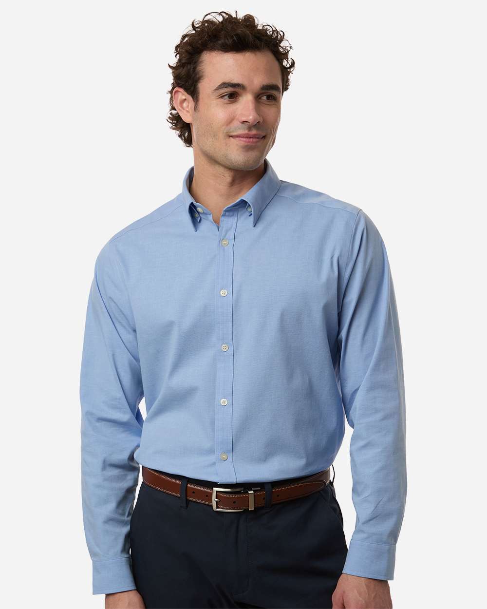 Men's Devon & Jones CrownLux Performance Spencer Poplin Dress Shirt -DG505