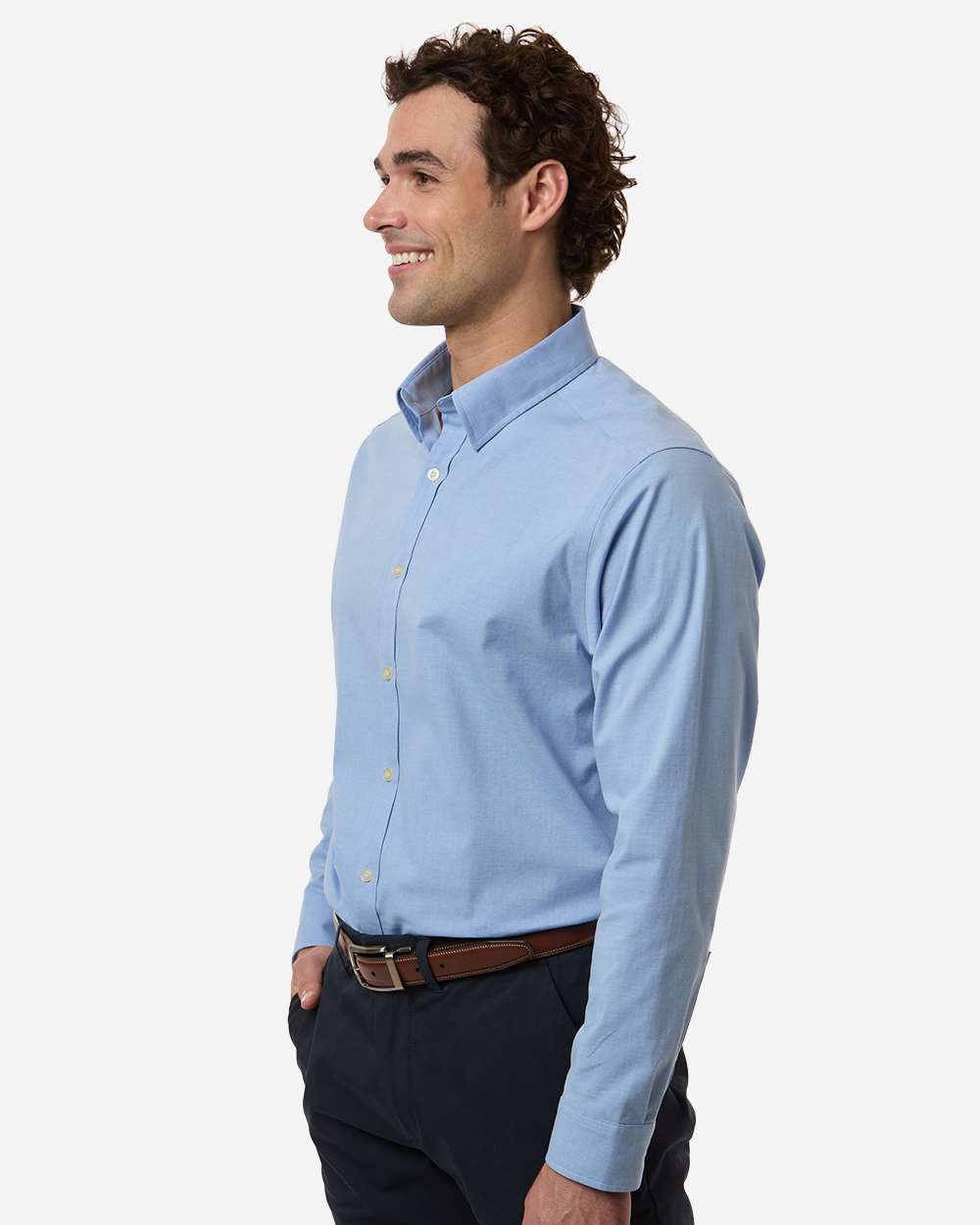 Men's Devon & Jones CrownLux Performance Spencer Poplin Dress Shirt -DG505